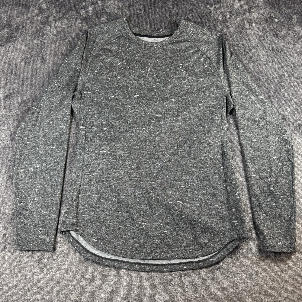 Lululemon Men's Small Fresh Form Long Sleeve Training Shirt Heathered Gray